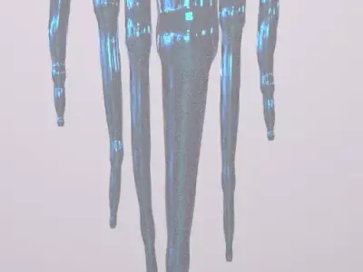 Ice Hanging Low-poly 3D model