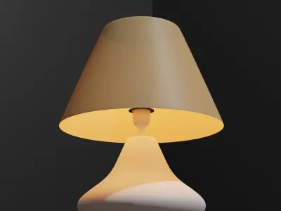 Lamp style 2 Low-poly 3D model