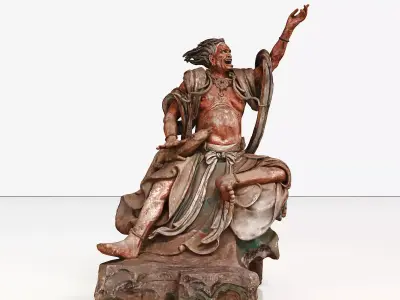 Deity Statue Sculpture03 3D model
