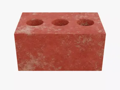 Red Brick 1 Low-poly 3D model