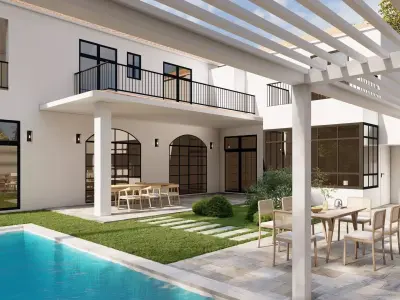 Garden Landscape 3D Model - SketchUp and Lumion Scene  3D model