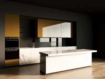 12-Kitchen12 glossy 1 3D model