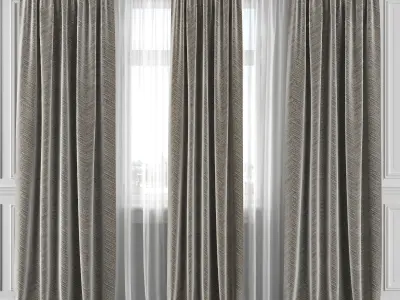 Curtain Set 292C 3D model