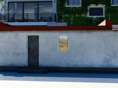 American Valentine Diner Restaurant Vintage - Low Poly Low-poly 3D model