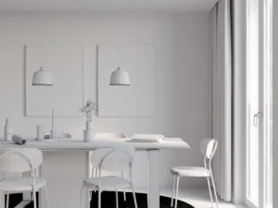 Dining Set 04 3D model purchase