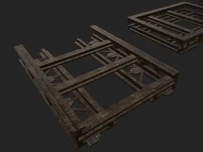 Iron Support Low-poly 3D model