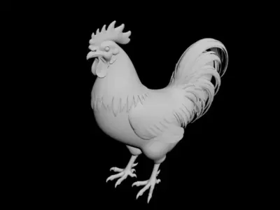 China rooster 3D model