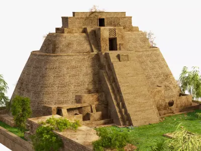 Uxmal Pyramid 3D model