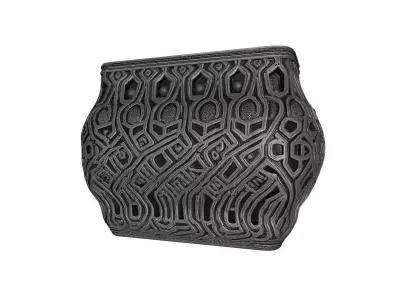 Voronoi Style Modern Decorative Pot 3D print model