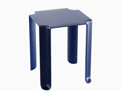 Stackable Plastic Chair A 01 3D model