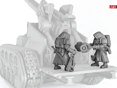 Janissaries - Artillery crew of the Imperial Force 3D print model