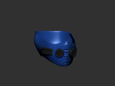 helmet high poly sculpt 3d printable  3D model 131