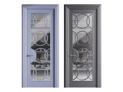 Modern entrance door 43 3D model