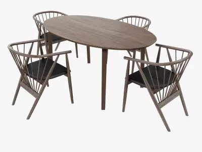 Gretchen Dining Chair 3D model