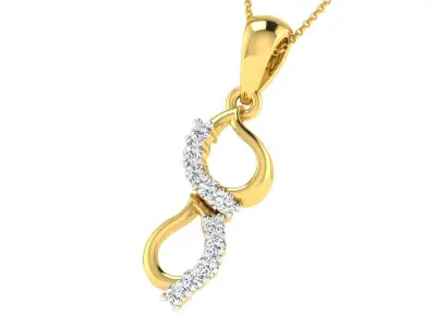Solitaire Women Pendants 3dm STL FBX OBJ Render Details 3D print model purchase