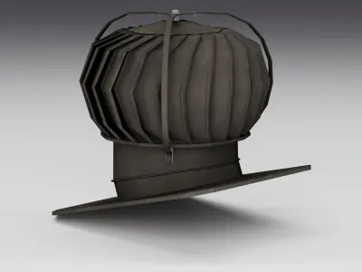 Turbine Vent Low-poly 3D model
