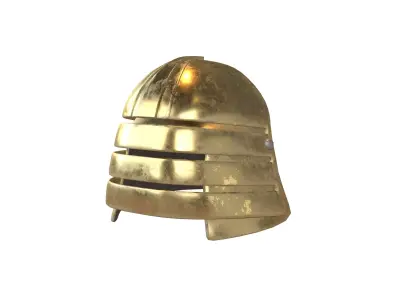 War Helmet V2 004 Low-poly 3D model