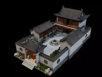 courtyard 3D model