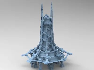 Scull Knight Tower Top 3D model