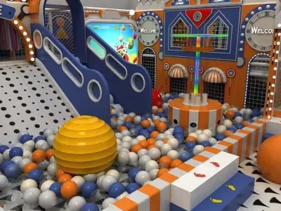 Indoor amusement park  children 3D model