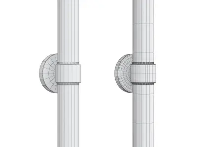  RIGDON DOUBLE TUBE WALL SCONCE Low-poly 3D model