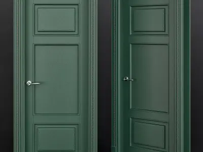 Interior Doors low poly 3d model Low-poly 3D model buy