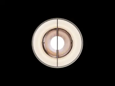 Internal Chrome Table Lamp 3D model