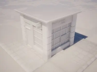 Drive THRU CAFE MODEL 3D model
