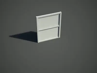 Low Poly Window Low-poly 3D model