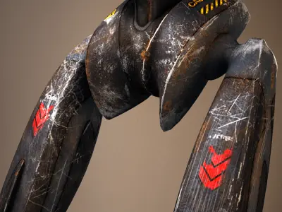 Robot Extendobot AAA Low-poly 3D model