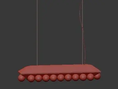 Untitled lamp with balls hanging from it 3D model purchase