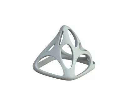 SciFi Cube Object No 58762 Low Poly Shape Low-poly 3D model