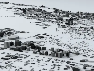 San Juan Puerto Rico Streets and Buildings 3D model