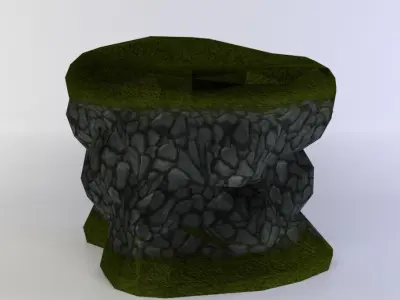 Earth platform Low-poly 3D model