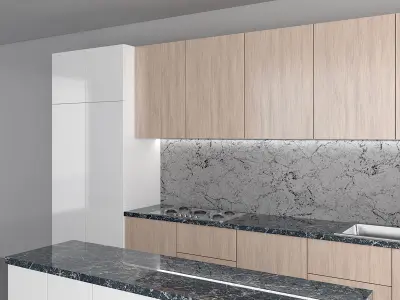 modern kitchen vol1 3D model