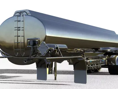 2019 HEIL Petroleum Semi 9500 Gallon Light Weight 3D model