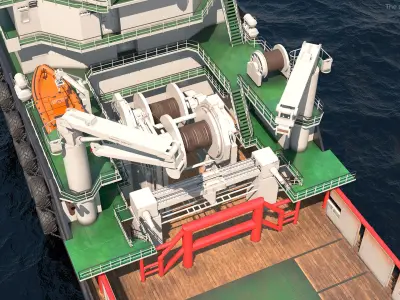  Bylgia Deep-Sea Anchor Handling Tug Rigged 