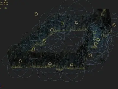Mountain interior - cave wall 02 3D model