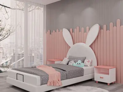 Linsy rabbit bed for children  3D model