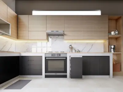 MINIMALIS KITCHEN 3D model