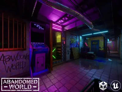 CyberPunk Underpass 3D Model Pack