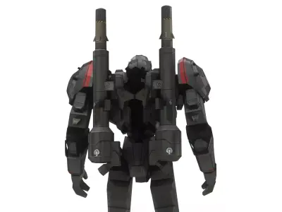 Coyote Tango Jaeger 3D Model  Pacific Rim Mark-1 Jaeger Low-poly 3D model
