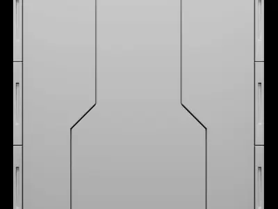  Sci-Fi Modular Wall Panel Pack 3D model