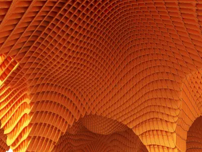 Parametric big Hall 3D model