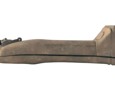 Pharaoh coffin Low-poly 3D model