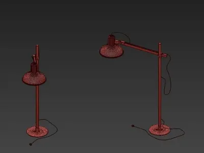 Nowodvorski floor lamp and table lamp 3D model