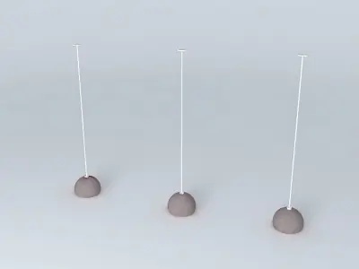 Pendant three spheres Free 3D model