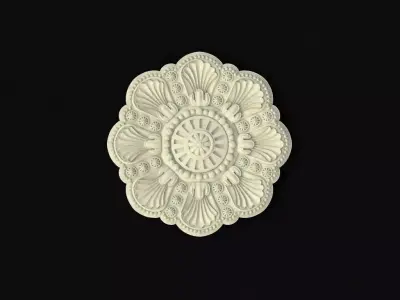 rosette dekor 3D model 45