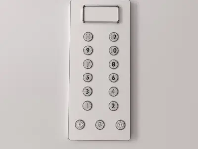 Elevator Panel 3D model