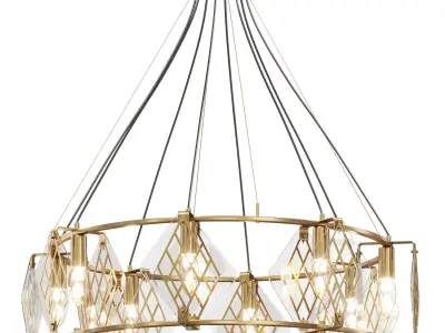 Minimalist ring chandelier NOAIN by lalume 3D model
